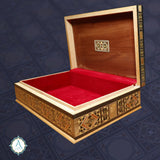 Small Wooden Accessories Box Inlaid with Pearls