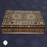 Handmade Jewelry Storage Box Inlaid with Mother of Pearl