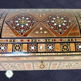 2 Layers Marquetry Handmade Lock Box