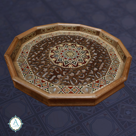 Handmade Wooden Mosaic Tray