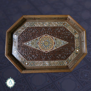 Inlaid Wooden Mosaic Tray