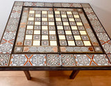 Mother Of Pearl Chess and backgammon Table, Poker and Cards Table - Christmas Gift idea