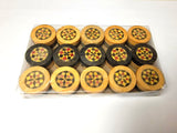 30 pieces of Handmade Backgammon Checkers for Backgammon Board